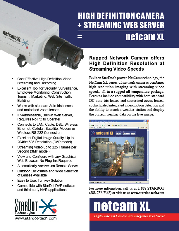 StarDot / NetCam XL